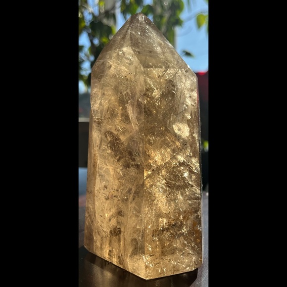 โจ 2x HP โจ Rainbow-filled Brazilian Citrine Tower โจ (Read Desc.) โจ - Picture 4 of 10